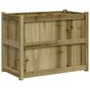 vidaXL Градински сандък, 90x50x70 см, импрегнирано борово дърво