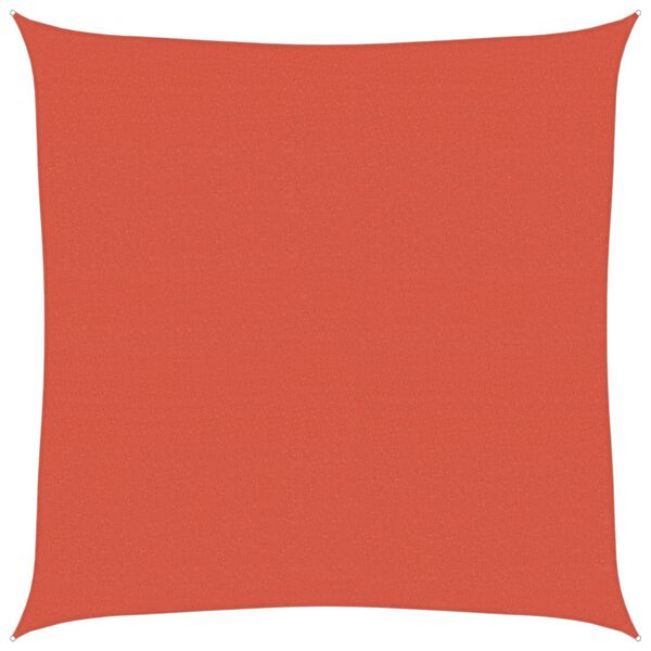 vidaXL Платно-сенник, 160 г/м&sup2;, теракота, 5x5 м, HDPE