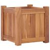 vidaXL Повдигната леха, 30x30x30 см, тиково дърво масив