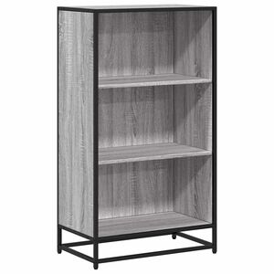 vidaXL Библиотека, сив сонома, 60x35x107,5 см, инженерно дърво