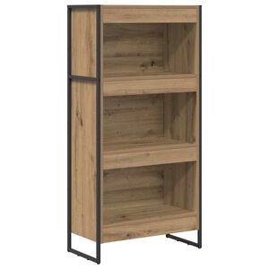vidaXL Шкаф за книги 60 x 30 x 121 см Инженерна дървесина Дъб Артизан