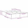 vidaXL Легло с място за съхранение Черния дъб 140 x 190 cm