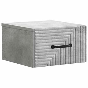 vidaXL Спален шкаф с монтаж на стена Бетонно сиво 34,5 x 33 x 20 см