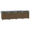 vidaXL Повдигната леха 160x40x38 см, полипропилен