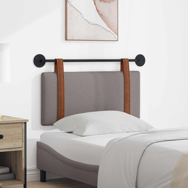 vidaXL Висяща табла Монтиране на стена Таупе 90 x 55 x 5 см Антично PU