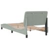 vidaXL Рамка за легло без матрак, светлосива, 80x200 см, кадифе