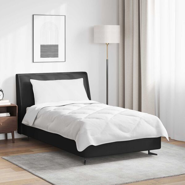 vidaXL Завивка с възглавница 2 pcs Бяло Микрофибър