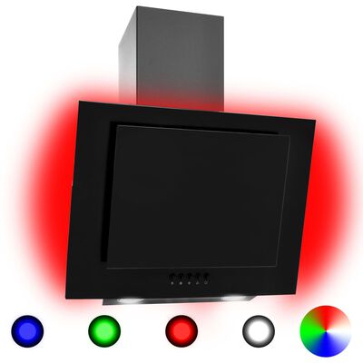 vidaXL RGB абсорбатор, LED, 60 см, инокс и закалено стъкло