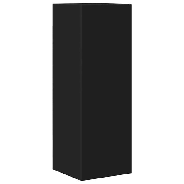 vidaXL Комплект ТВ шкафове от 5 части, черен, инженерно дърво