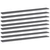 vidaXL Рафтове за етажерка, 8 бр, сив гланц, 100x10x1,5 см, ПДЧ