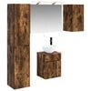 vidaXL Комплект шкафове за баня 5 pcs Опушен дъб 40 x 10,5 x 60,5 см