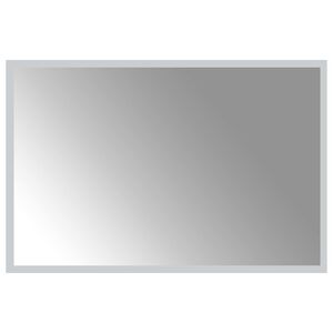 vidaXL LED огледало за баня Прозрачен 60 x 40 cm закалено стъкло