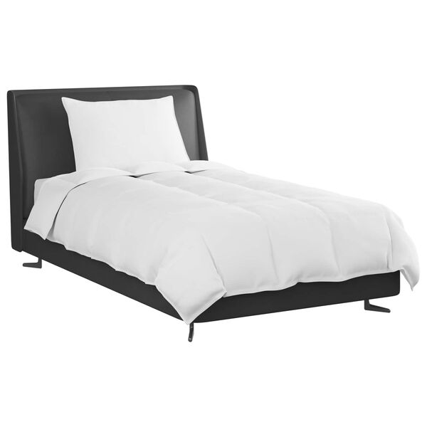 vidaXL Зимен юрган с възглавница 2 pcs Бяло Пухени пера