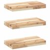 vidaXL Плаващи рафтове, 3 бр., 60x20x4 см, необработена масивна дървесина, акация