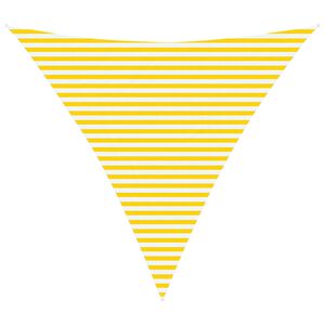 vidaXL Слънчево платно за сянка Жълт и бял 4,5 x 4,5 x 4,5 m