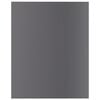 vidaXL Рафтове, 8 бр, сив гланц, 40x50x1,5 см, инженерно дърво
