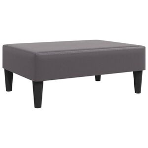 vidaXL Табуретка, сива, 77x55x31 см, изкуствена кожа