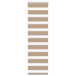 vidaXL Зебра щора, пясъчно кафява, 40x100 см, ширина на плата 35,9 см, полиестер