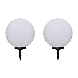 vidaXL Градински лампи за пътека, 2 бр, LED, 50 см, с анкер за земя