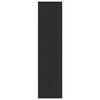 vidaXL Гардероб, черен, 100x50x200 см, инженерно дърво