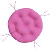 vidaXL Кръгла възглавница розова &Oslash; 60 x11 см Оксфорд плат