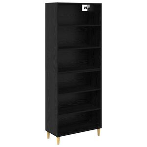 vidaXL Висок шкаф Черния дъб 69,5 x 32,5 x 180 см Инженерно дърво