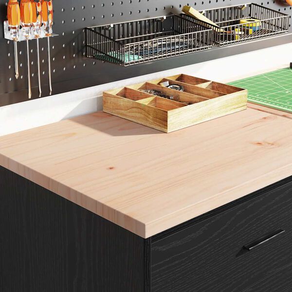 vidaXL гаражни шкафове, 2 бр, черен, инженерно дърво