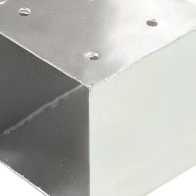 vidaXL Конектори за греди 4 бр T-образни поцинкован метал 81x81 мм