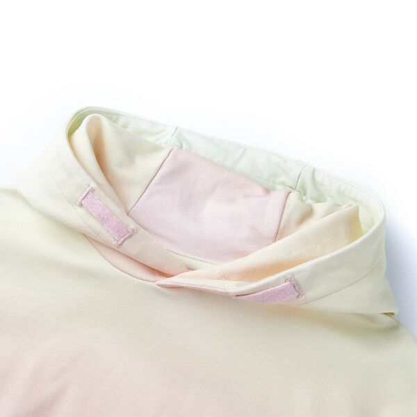 Детски суитшърт с качулка, звездно бяло, 116