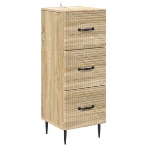 vidaXL Чекмеджетен шкаф Дъб сонома 33 x 34,5 x 89,5 см