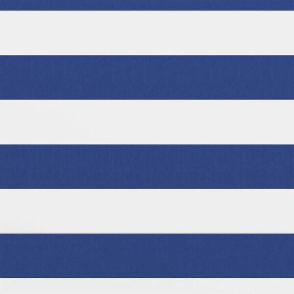 vidaXL Балконски параван, бяло и синьо, 90x300 см, оксфорд плат