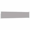 vidaXL Прибираща се странична тента, 100x500 см, сива