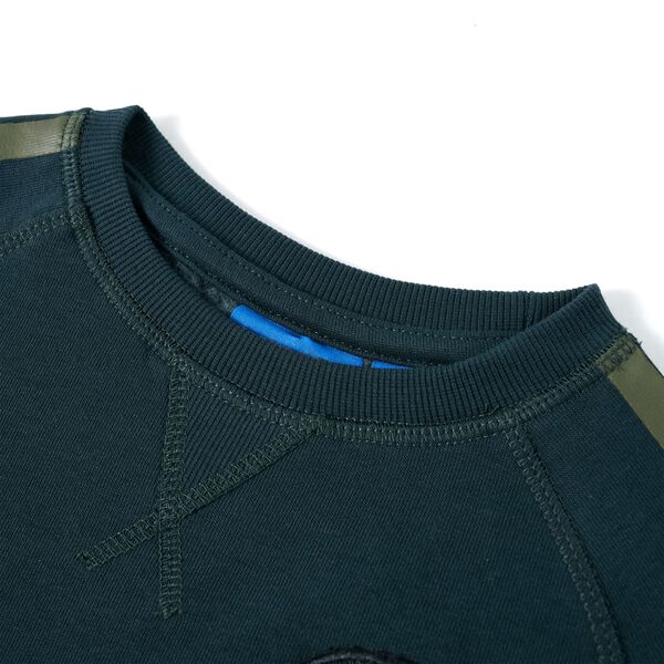 Детски суитшърт, зелен мъх, 92