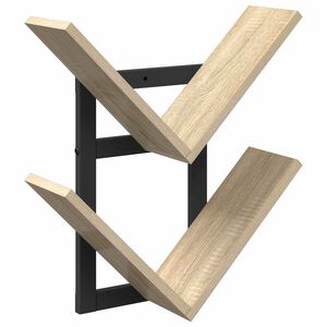 vidaXL Плаваща стена Дъб сонома 43 x 15 x 47 см Инженерна дървесина