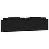 vidaXL Мека табла за легло Viana, черна, 200 см, изкуствена кожа