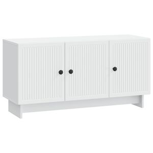 vidaXL ТВ шкаф Бяло 99 x 34,5 x 50 см Инженерна дървесина