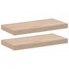 vidaXL Рафтове за стена, 2 бр, 50x23,5x4 см, инженерна дървесина