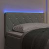 vidaXL LED глава С LED лентисти светлини Светлосиво 80 cm Полиестер