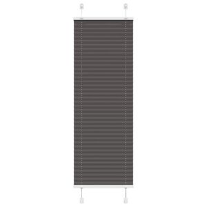 vidaXL Плисирана щора черна 40x100 cm Ширина на плата 39,4 cm