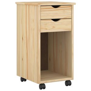 vidaXL Плъзгащ кабинет Кафяво 34 x 39 x 65,5 cm Масивна боровина