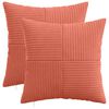 vidaXL Калъфка за възглавница 2 pcs ALMELO Червено оранжево 30 x 30 cm