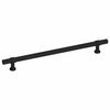 vidaXL Дръжки за шкафове, 5 бр, черни, 192 мм, неръждаема стомана