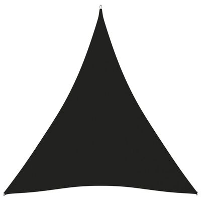 vidaXL Платно-сенник, Оксфорд плат, триъгълно, 4x5x5 м, черно
