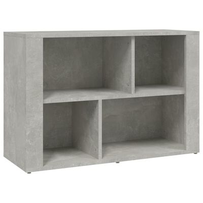 vidaXL Сайдборд, бетонно сив, 80x30x54 см, инженерно дърво