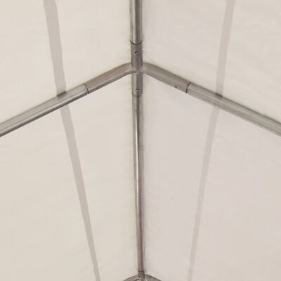 vidaXL Градинска шатра, PVC, 4x6 м, червено и бяло