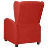 vidaXL Wingback изправящ масажен стол, виненочервен, изкуствена кожа