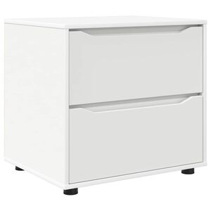 vidaXL Шкаф за съхранение Бяло 60 x 48 x 57 см Инженерно дърво