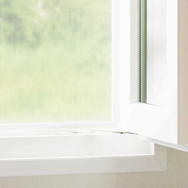 vidaXL Мрежа против насекоми Бяло 60 x 500 cm Стъклопласт