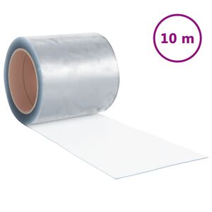 vidaXL Прозрачна завеса за врата 200x1,6 мм 10 м PVC