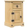 vidaXL Нощно шкафче Corona, 35x32,5x58 см, бор масив